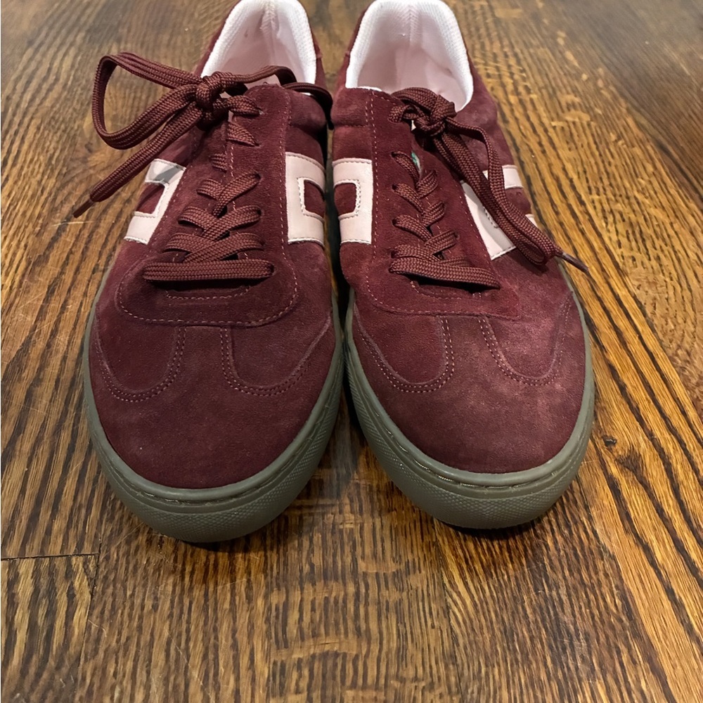 Marshalls Women's Brown and Pink Suede Sneakers - Picture 3 of 7
